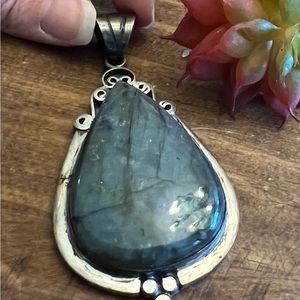 Large labrodite pendants